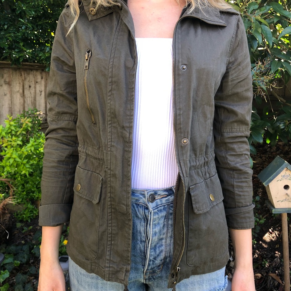 Cute green casual jacket